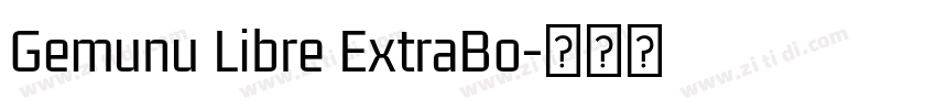 Gemunu Libre ExtraBo字体转换